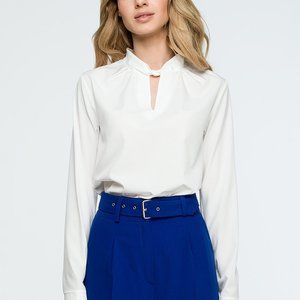 Stylove Clothing Ecru Keyhole Blouson Top XXL